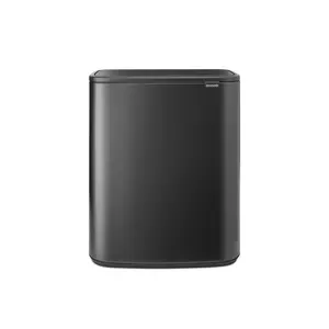 Bo Touch Bin, 60 litre, with 1 inner Plastic Bucket Matt Black