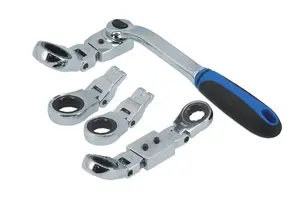 Laser Tools 7863 7pc Multi Head Ratchet Ring Spanner Set 13-19mm