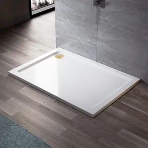 ENKI Brushed Brass Fast Flow Shower Tray Waste 90mm