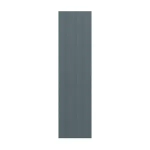 Alpinia Matt dusk blue wood effect Tall End panel (H)2190mm (W)570mm