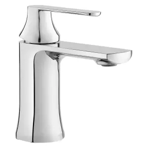 BATHWEST Basin Mixer Taps Bathroom Sink Tap for Basin, Chromed Brass Modern Basin Tap