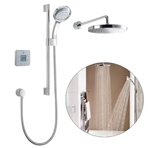 Mira Vier Digital Mixer Shower Dual Outlet Low Pressure Gravity Pumped Rear Fed