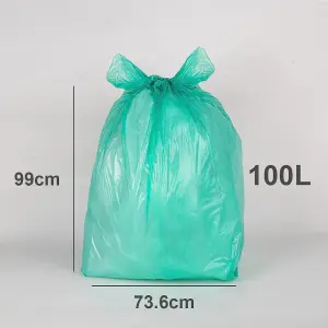 10 Garden Sacks - 100L Green 736 x 990mm