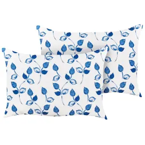 Set of 2 Outdoor Cushions TORBORA White