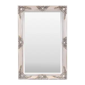 Villanova Solid Wood Flat Wall Mirror Champagne / 90cm H x 60cm W