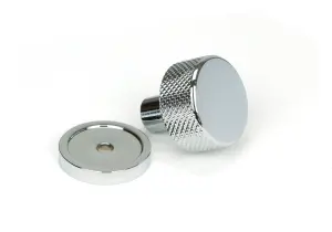 From The Anvil Polished Chrome Brompton Cabinet Knob - 25mm (Plain)