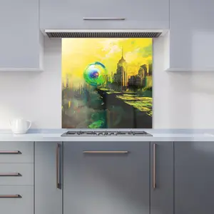 Elena Sable: 00048 Premium Glass Kitchen Splashback W600mm x H600mm