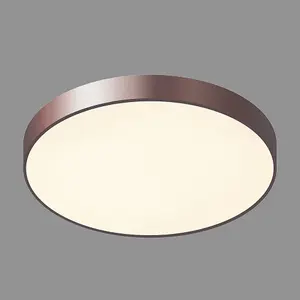 Luminosa Modern LED Flush Ceiling Light Coffee, Warm White 3000K 3600lm