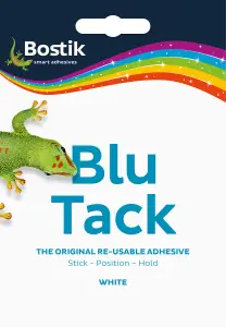 Bostik Blu Tack Handy White Re-Usable Adhesive Putty (6 Packs)