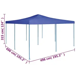 Berkfield Folding Gazebo 5x5 m Blue