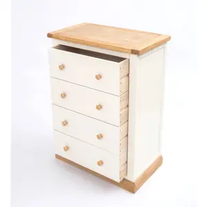 Trevi 4 Drawer Chest of Drawers Wood Knob