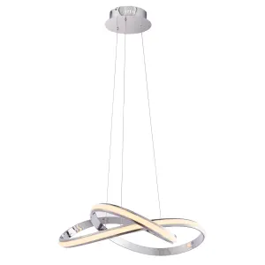 Anson Lighting Carra Chrome Integrated LED Ceiling Pendant