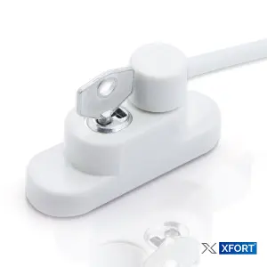 XFORT Viper Key Locking Cable Window Restrictor in White