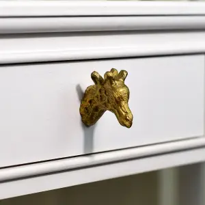 Melody Maison Antique Gold Giraffe Drawer Knob