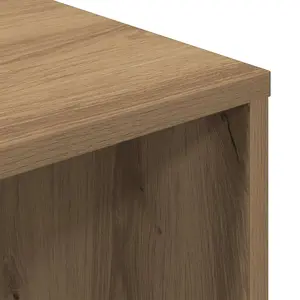 Berkfield Desk Artisan Oak 102.5x35x75 cm Engineered Wood