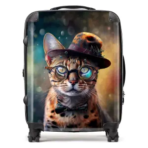 Bengal Cat Face Splashart Suitcase - Large