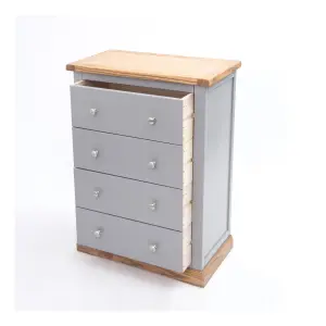 Biccari 4 Drawer Chest of Drawers Chrome Knob