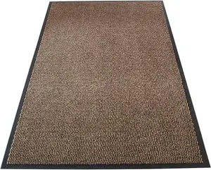 Dirt Trapper Barrier Door Mats Indoor/Outdoor, Heavy Duty Non-Slip Entrance Rug - Brown (40x60 cm)