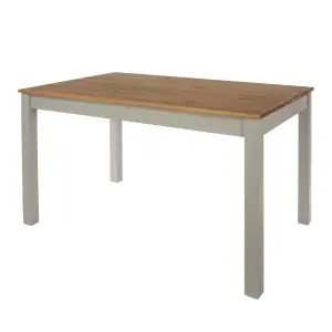 Core Products Corona Grey 150cm long Dining Table with 2 Grey Pine Double Benches