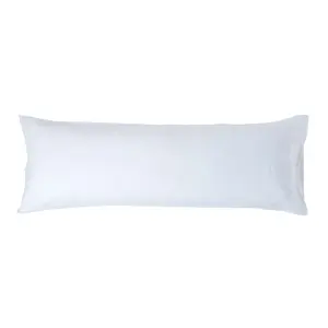 Homescapes White Linen Body Pillowcase