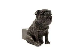 Sitting British Bulldog Plant Pot Feet - Set of 3 - L11 x W5 x H8.5 cm