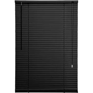 PVC Room Darkening Venetian Blind Black / 150 cm L x 45 cm W