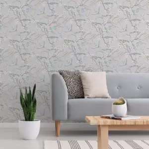 Superfresco Japan Blue Smooth Wallpaper Sample