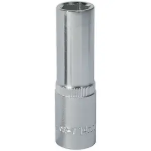 14mm Chrome Vanadium Deep Drive Socket - Durable 1/2 Inch Square Drive Tool