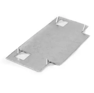 Pack of 10 - Galvanised Metal Safe Plate 45x90mm