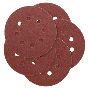 125mm 5" Hook And Loop Sanding Sander Abrasive DA Discs Coarse 60 Grit 5pc