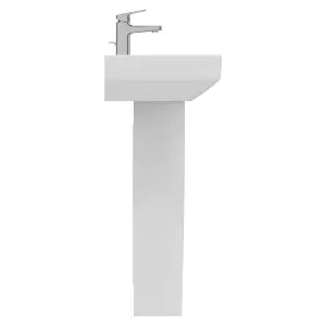 Ideal Standard i.life S Gloss White Rectangular Floor-mounted Full pedestal Basin (H)84.5cm (W)50cm