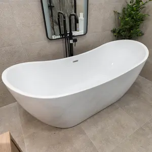 Marseille 1700mm Luxury Freestanding Bath - Silver Leaf Finish