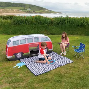 Volkswagen Red Camper van Pop up 3-man Tent