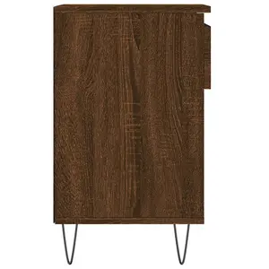 Berkfield Shoe Cabinet Brown Oak 102x36x60 cm Engineered Wood