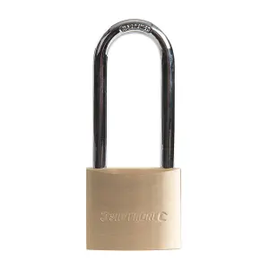 Silverline - Brass Padlock Long Shackle - 40mm