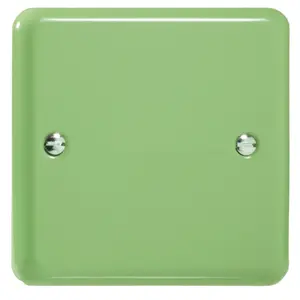 Varilight Single Blank Plate Beryl Green