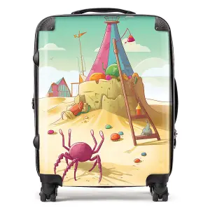 Crab On A Beach Holiday Suitcase - Large