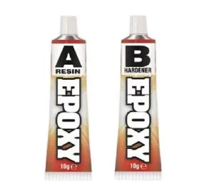 2 Pack Epoxy Resin Glue Adhesive Repair Metal Wood Ceramic Rubber Glass Kit