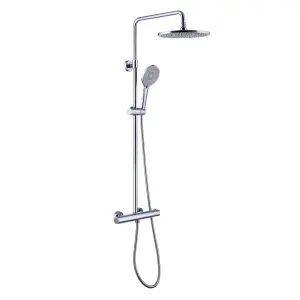 VURTU Hertford Thermostatic Shower Valve System, 870(H) x 325(W), Chrome, 628550