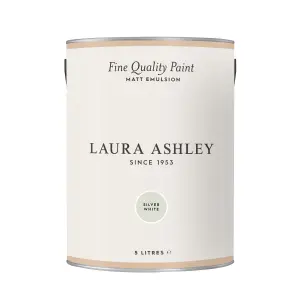 Laura Ashley Silver White Matt Emulsion paint, 5L