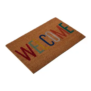 Interiors by Premier Welcome Multicolour Coir Doormat