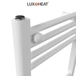 Towel Radiator Rail 1000 x 600 for Central Heating with White Finish