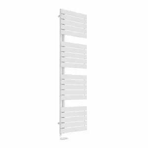 Right Radiators Prefilled Electric Heated Towel Rail Flat Panel Ladder Warmer Rads - 1800x500mm White