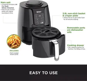 Ninja AF100UK Air Fryer, Grey