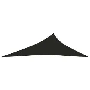 Berkfield Sunshade Sail 160 g/m2 Black 4x5x6.8 m HDPE