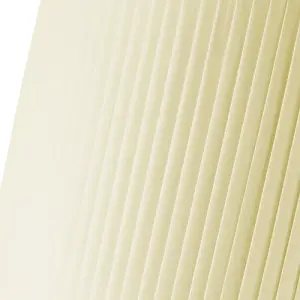 Modern Chic Designer Double Pleated Cream Cotton Fabric 10 Drum Lampshade