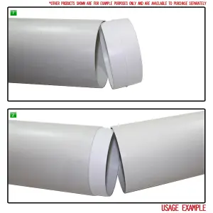 Kair Plastic Ducting Pipe 100mm - 350mm Short Length - Rigid Straight Duct Channel