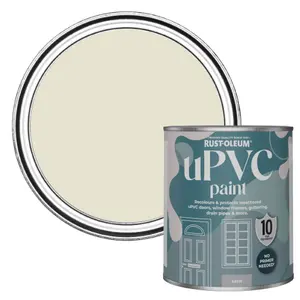 Rust-Oleum Oyster Satin UPVC Paint 750ml