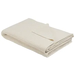 Blanket ASAKA Cotton 130 x 180 cm Beige