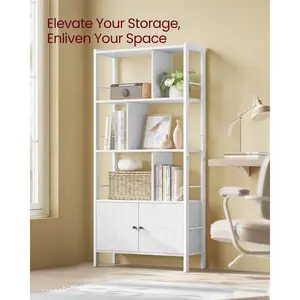 Jazmyne Bookcase Maple White/Cloud White